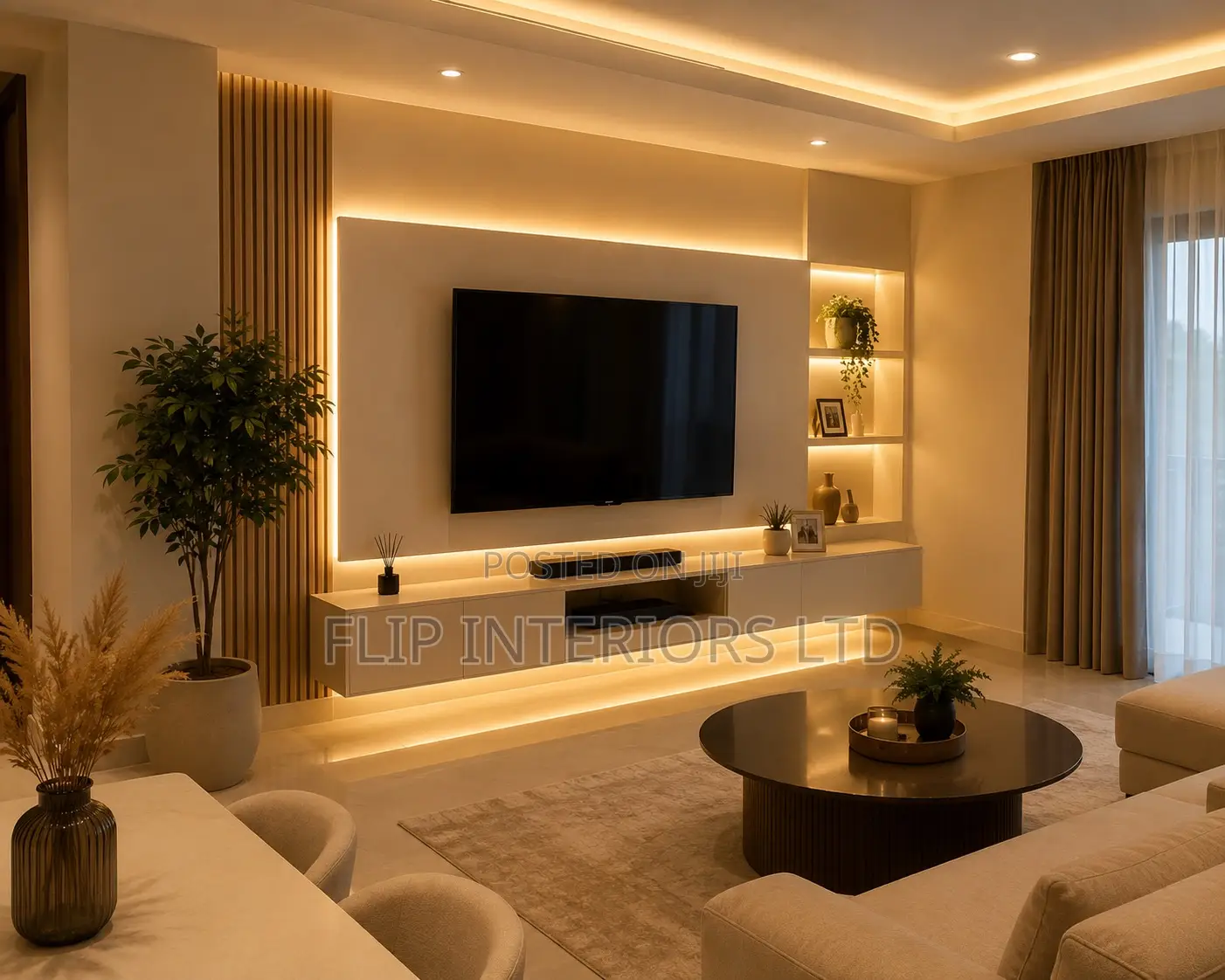 Warm White LED Lighting Design Installation