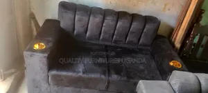 Giant Black Two Sofa