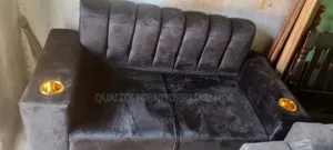 Giant Black Two Sofa