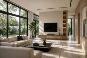 Large Windows Natural Light Interior Design