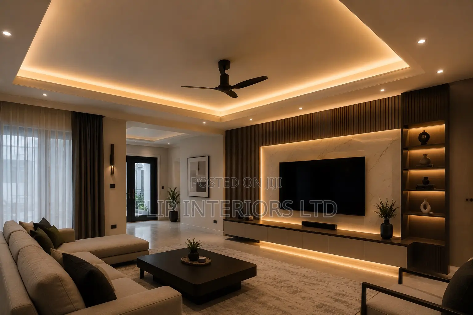 Cove Lighting in Gypsum Ceiling Design Installation