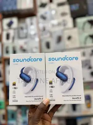 Soundcore AeroFit 2 Open-Ear Wireless Earbuds Hi-Res IP55 Blue