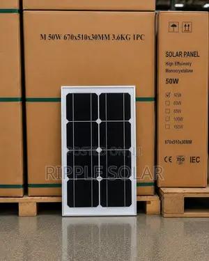 50w Black Solar Panel for Homes, Farms Businesses Kampala