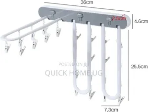 Clothes Drying Rack Wall Mounted Clothes Drying Rack With Clips