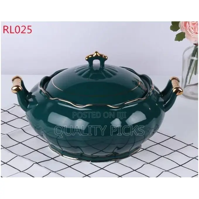 Ceramic Soup Set 15PC 6Bowls 1Large Pumpkin Dish With Lid