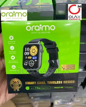 Oraimo Watch 6N Bluetooth Calling Smartwatch, Sports and Health