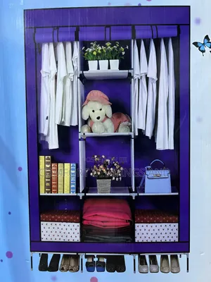 Three Column Wooden Frame Closet