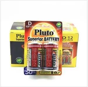 Pluto Superior Battery 1.5v Size D R20P Carbon Batteries.