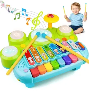 Electronic Xylophone With Game Drum