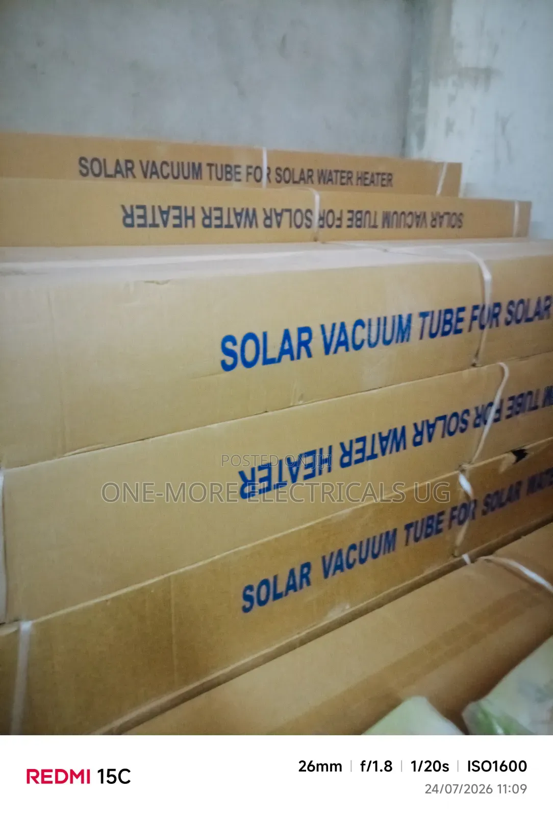 Solar Vacuum Tubes for Water Heaters.