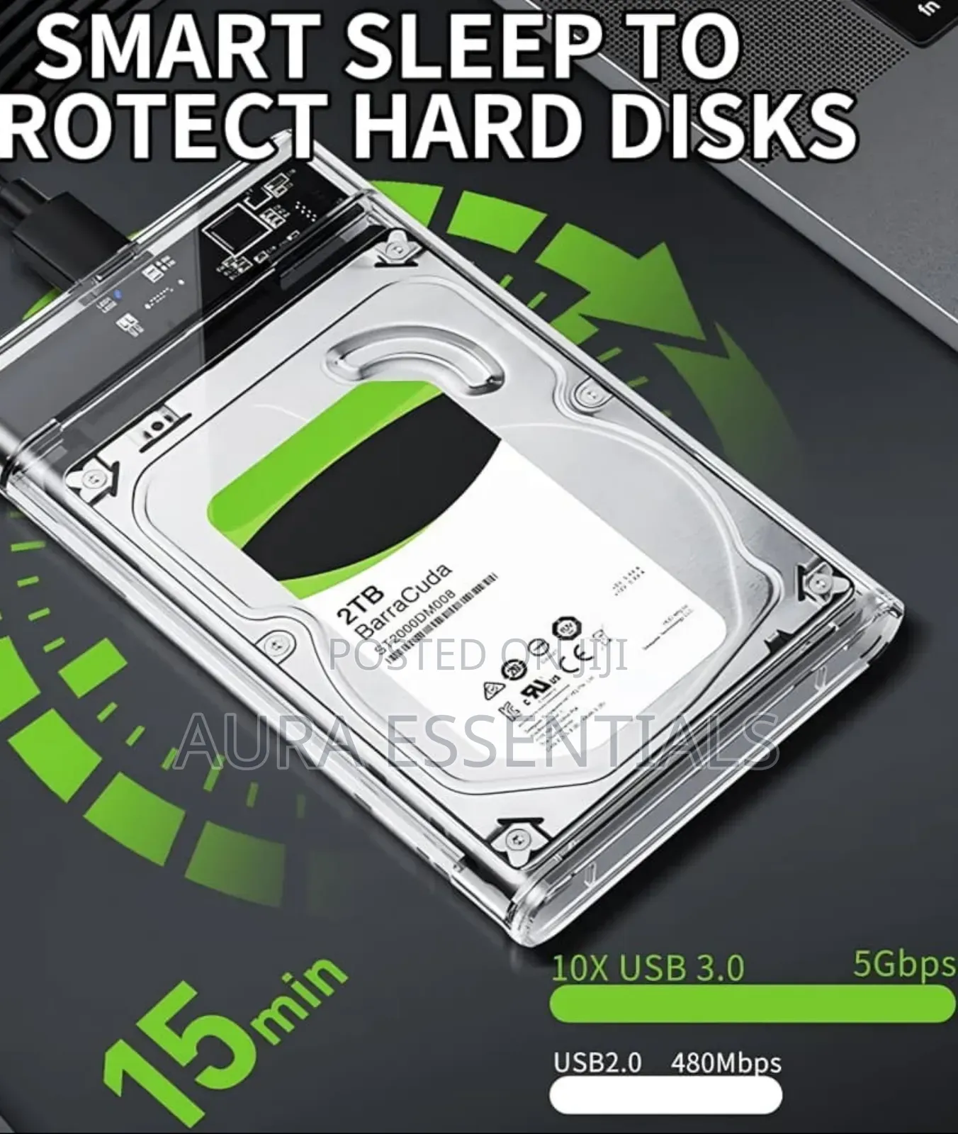 2.5" SSD / HDD External Hard Drive Enclosure
