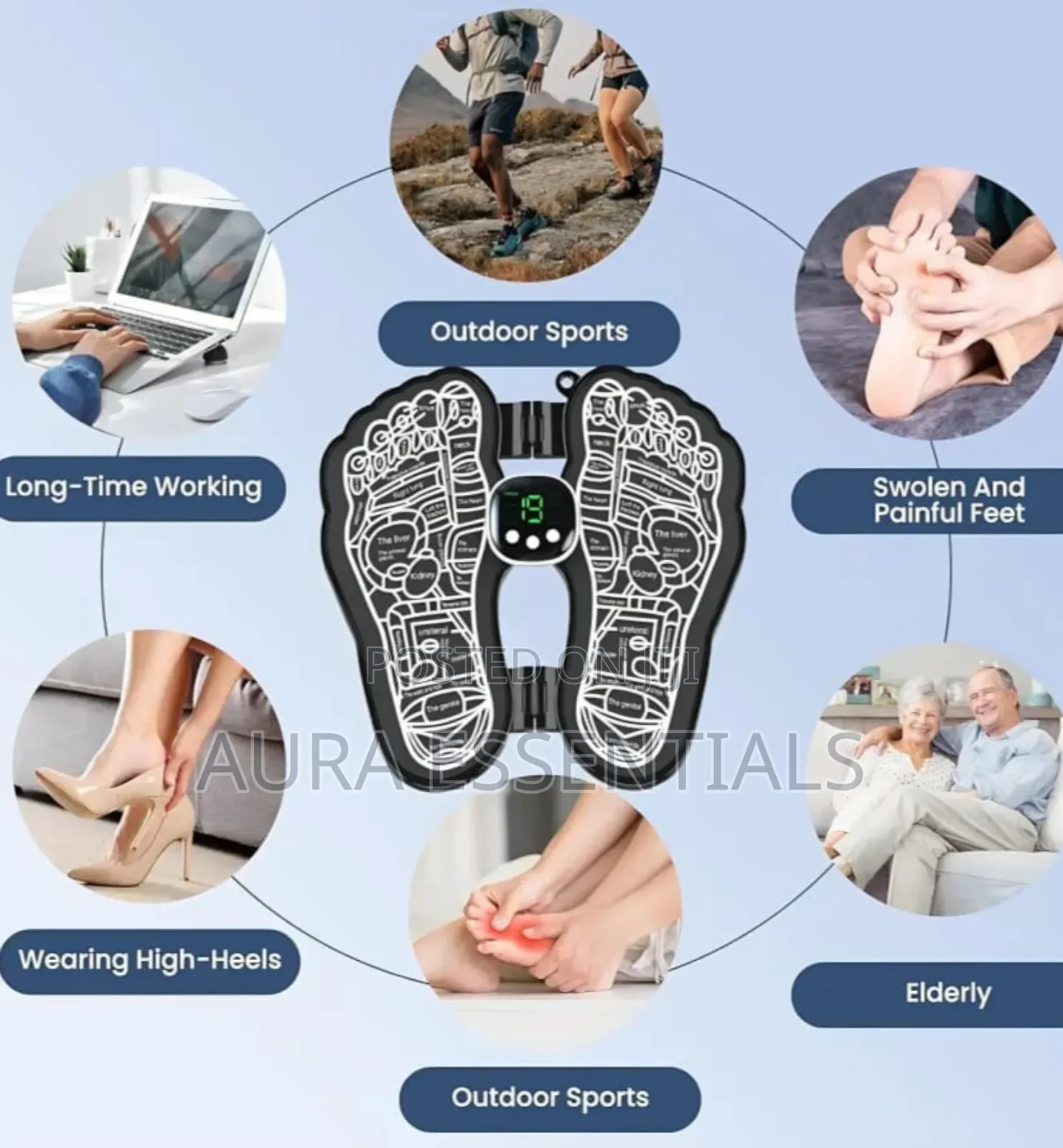 Folding Portable Electric Massage Mat