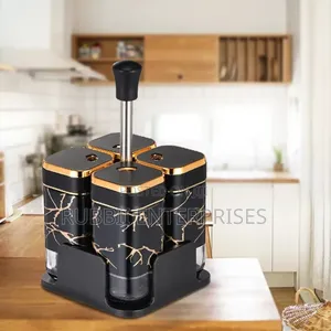 Revolving Spice Rack Organizer ~ 4 Jar