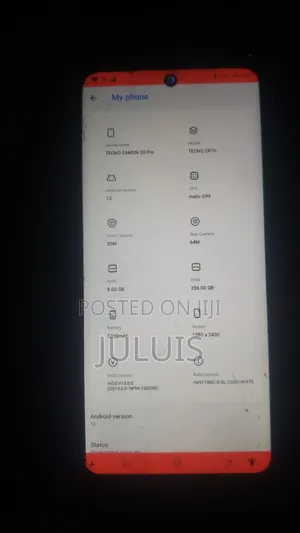 Tecno Camon 20 128 GB Black