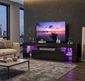 TV Stand Low Design With Storage | TV Table for 65 Inch
