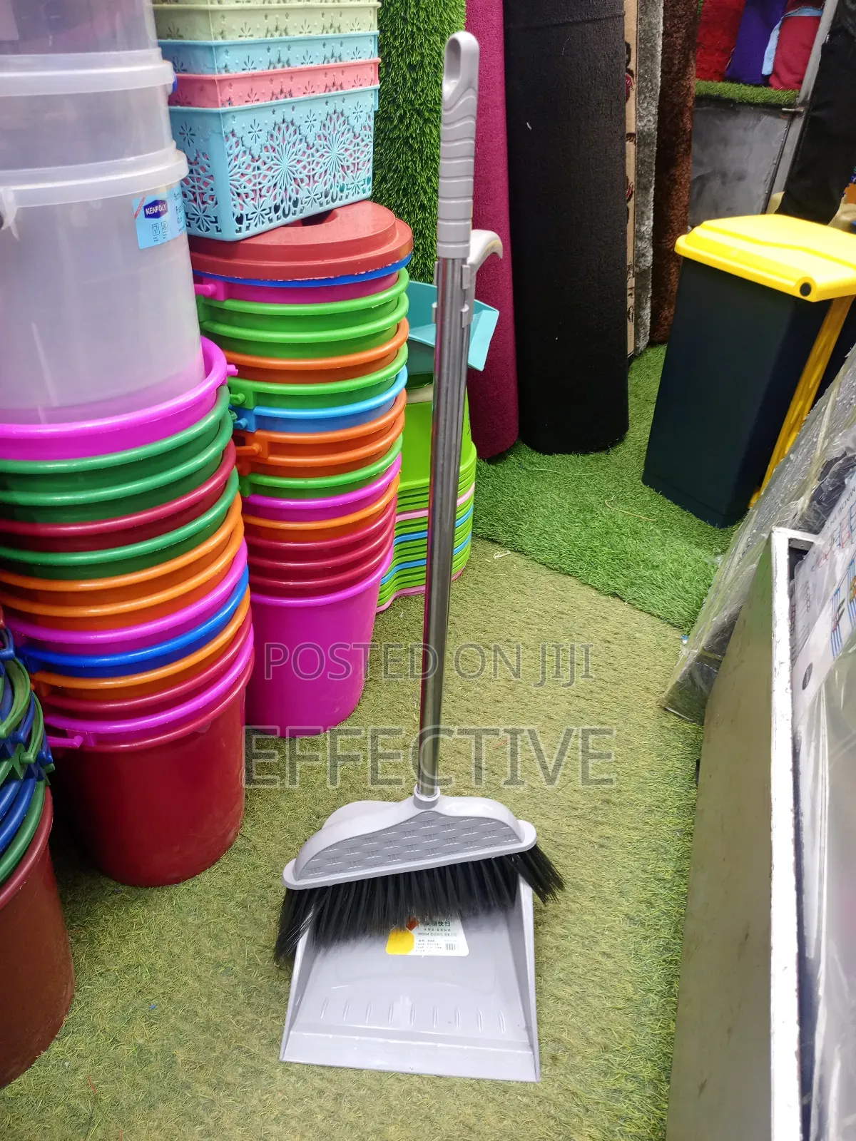 Handled Broom and Dustpan Set.