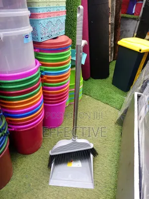 Handled Broom and Dustpan Set.