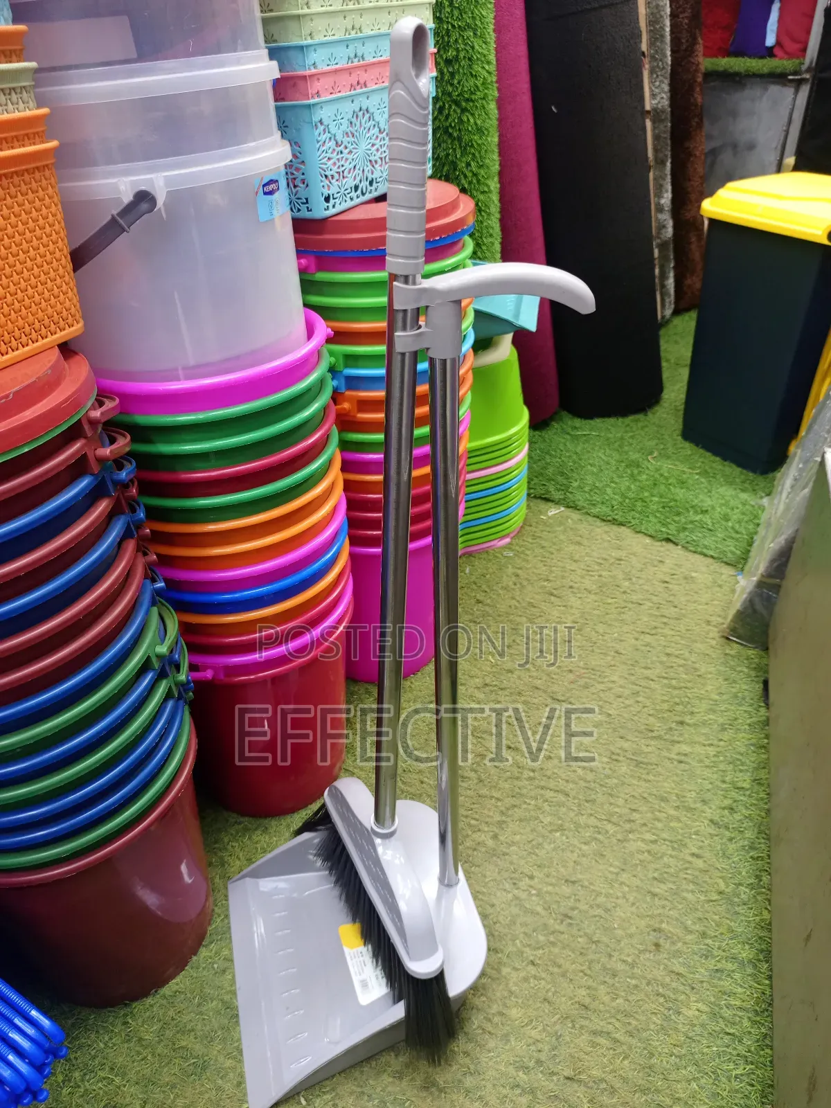 Handled Broom and Dustpan Set.