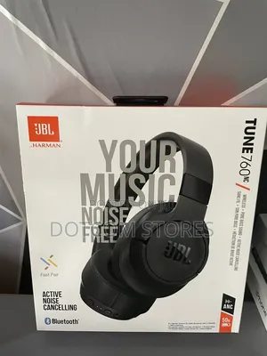 JBL Tune 760NC Wireless Bluetooth Over the Ear Headphones - Black