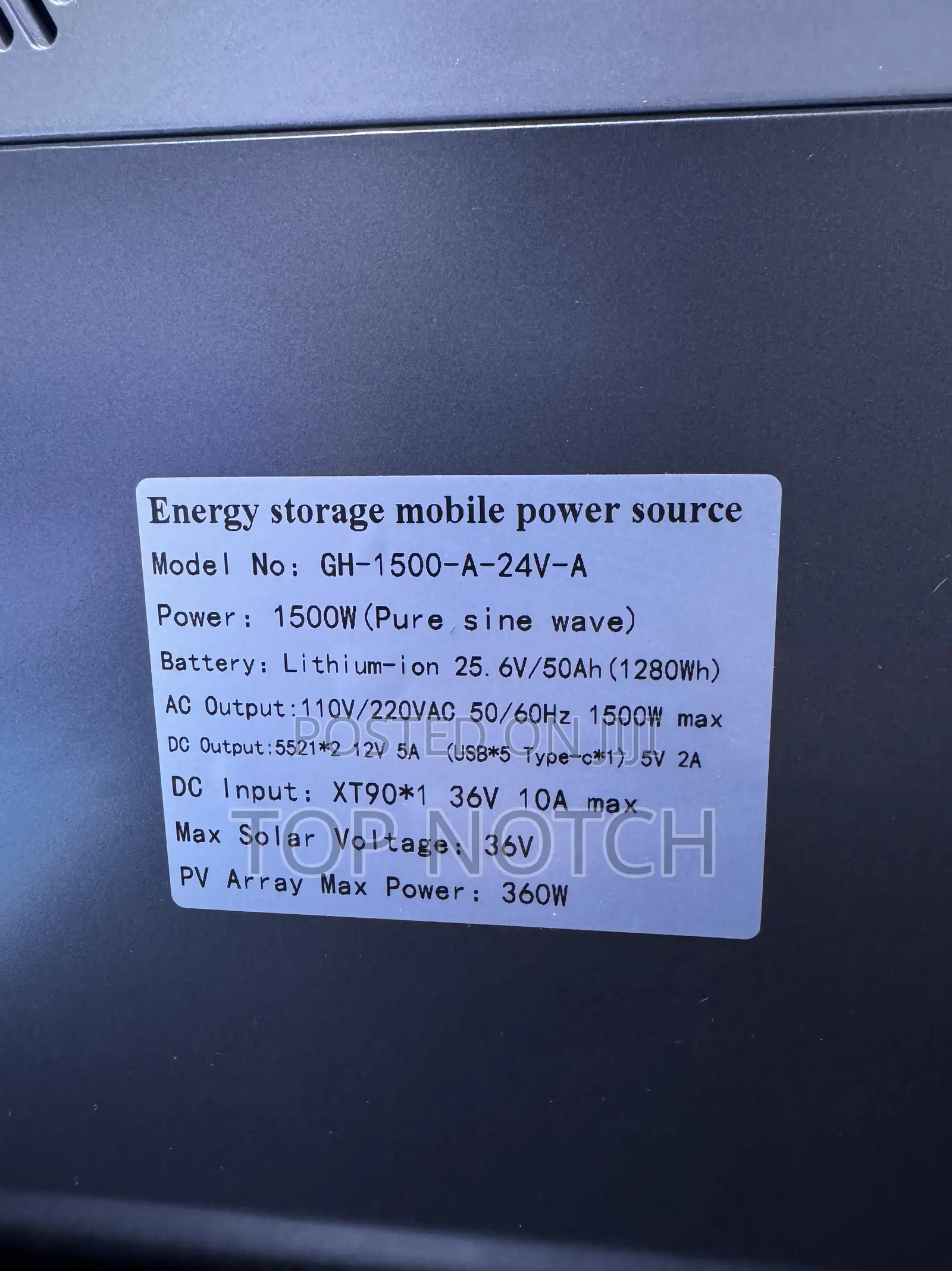 1500W Portable Power Station