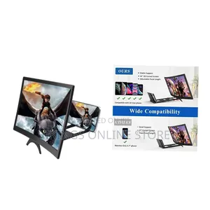 Curved Magnifier for Cell Phone -3d HD Magnifying Projector Screen