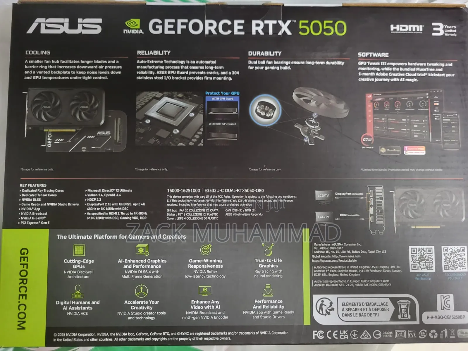 RTX 5050 8gb Gpu