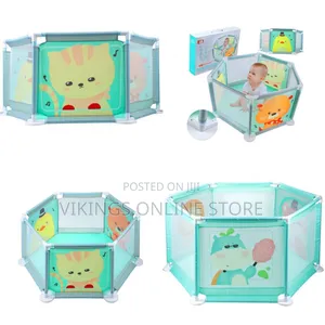 Baby Play Fence, Portable Indoor Outdoor Toddlers Safety Playpen