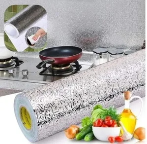 Silver Aluminum Foil Sticker Roll