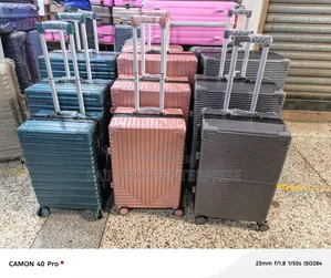 Aluminum Plastic Suitcases. Full Set. 3 in 1 Set