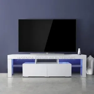 TV Stand With LED Lights - Modern TV Table - Pay on Delivery