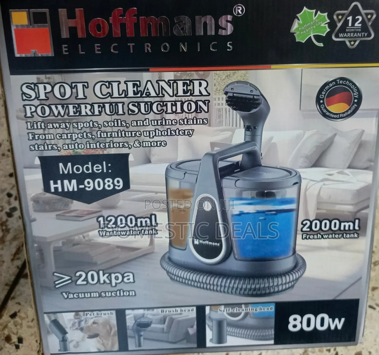 Hoffmans Electronics Model HM-9089 Spot Cleaner