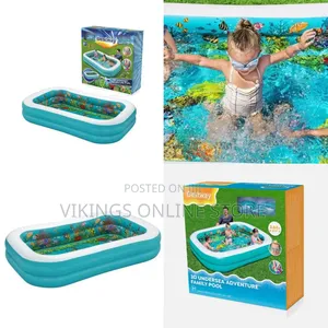 Rectangular Inflatable Dolphin 3D Family Undersea Adventure Paddling
