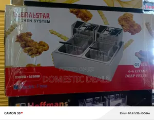 Globalstar GS82A Double-Tank Electric Deep Fryer