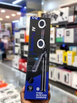 AI Tracking C12 Stable Selfie Stick Quadpod – 1.8M