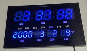 Large Big 50x30cm Digital LED Wall Clock