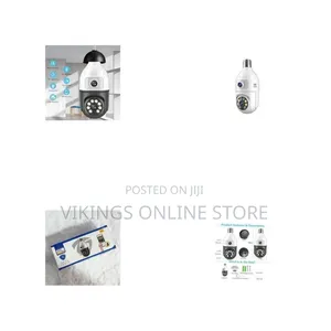 5G WiFi 1080P Light Bulb Camera 360° Panoramic IP Security Camera Smar