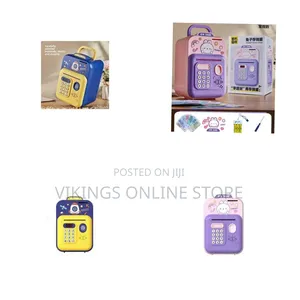 Cute Smart ATM Piggy Bank Toy With Fingerprint Digital Password