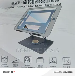 Laptop Stand Features a 360° Rotating Base