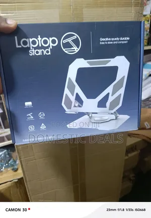 Foldable Laptop Stand With a 360-Degree Rotating Base
