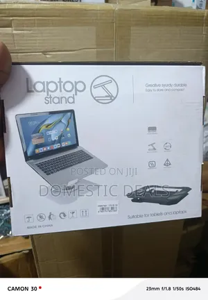 Foldable Laptop Stand With a 360-Degree Rotating Base