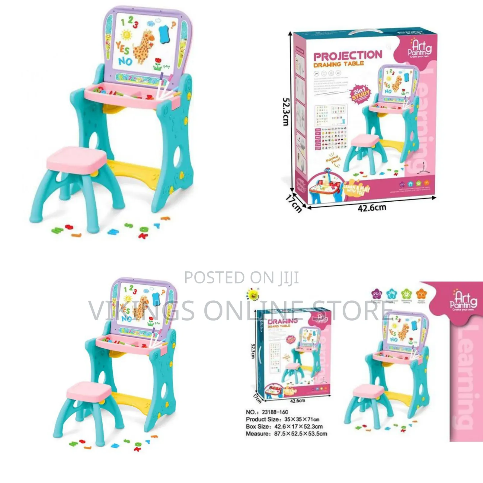 2IN1 Children's Digital Drawing Table Learning Drawing Table Toys