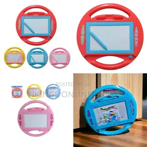 Round Drawing Board for Kids, Magnetic Whiteboard Early Childhood