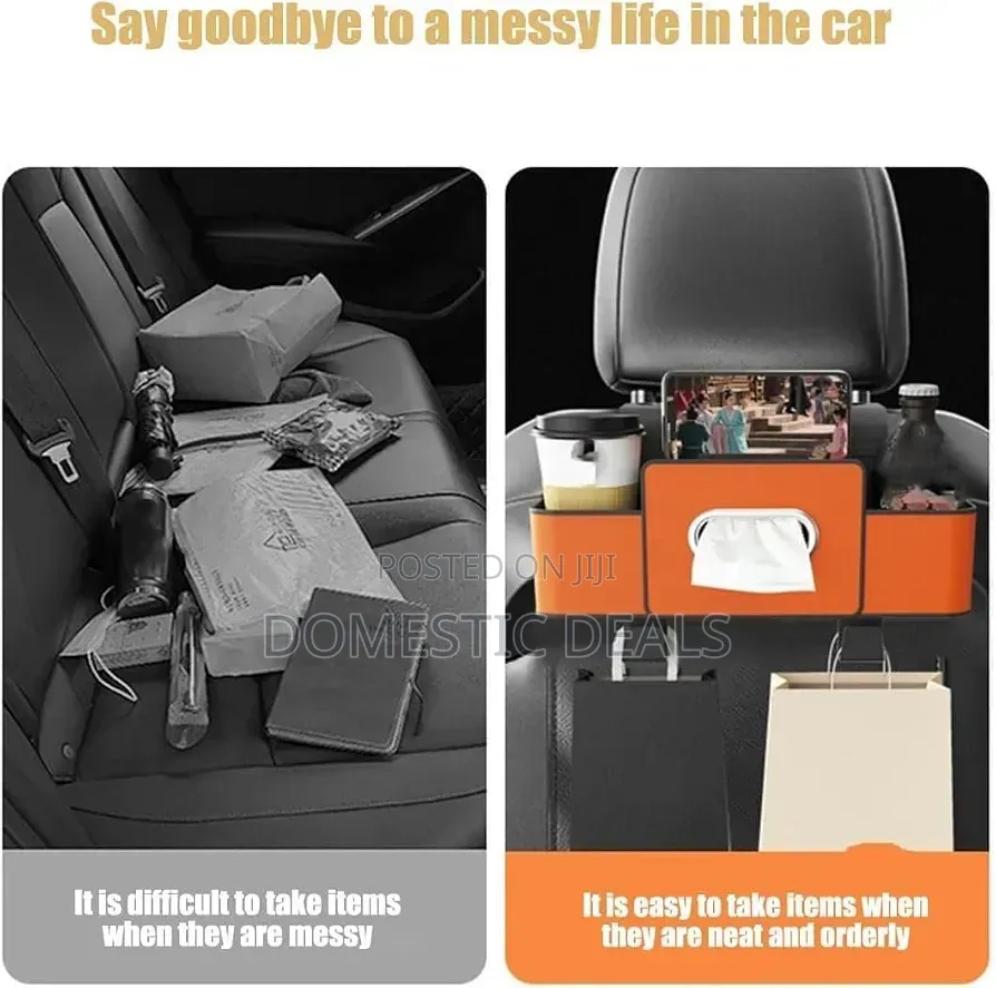 Multi-Functional Car Seat Back Storage Rack