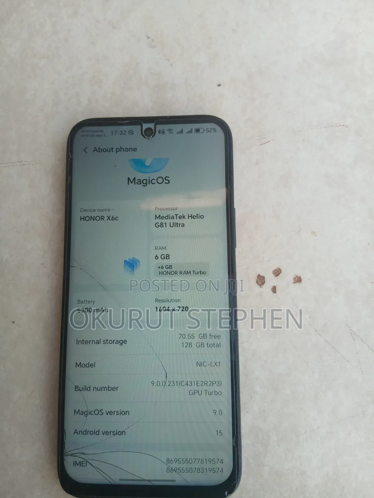 Honor X6C 128 GB Black