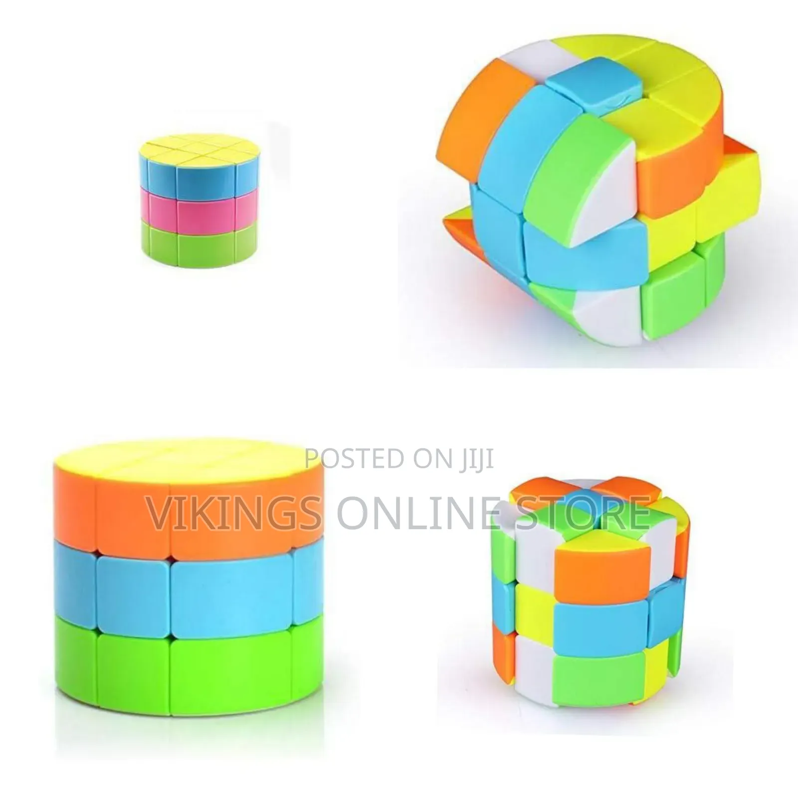 Cylinder 3x3 Stickerless Speed Cube 3x3x3 Barrel Cube Round Column