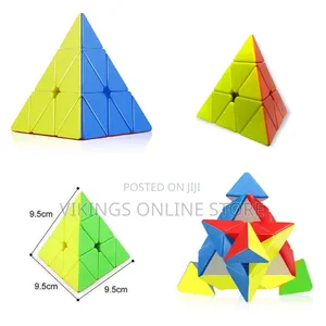 Fun and Exciting Triangle Pyramid Cube Toy With Puzzle Game for Kids