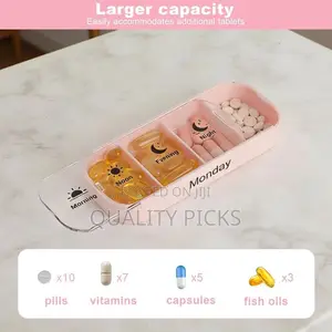 Stay on Track 7-Day Medication Organizer With 28 Compartments