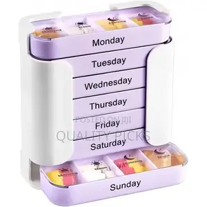 Stay on Track 7-Day Medication Organizer With 28 Compartments