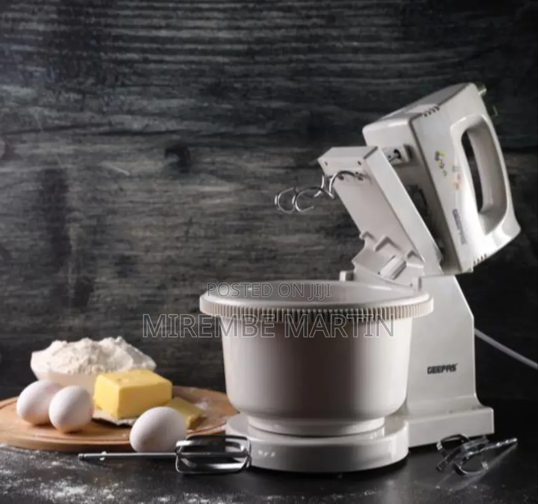 Geepas 250W Hand Mixer With Stand Bowl .