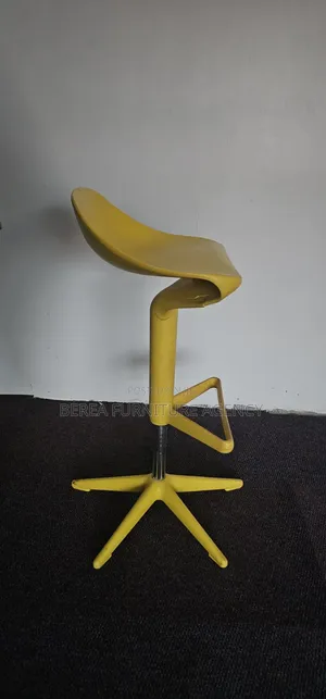 Yellow Adjustable Bar Stools